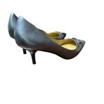 Coach Black Silver Pointed Toe Kitten Heel Pumps Women's Size 9B Photo 1