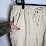 Woman Within ‎ | Tan Cream Tapered Pants 26W Stretch Waist Photo 2