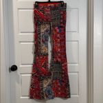 Free People  Penny Paisley Patchwork Pull On Corduroy Pants Rare Sz 24 Photo 5