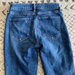 Abercrombie & Fitch Harper Low Rise Ankle Medium Wash with Gold Ribbon Detailing Photo 6