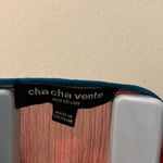 Cha Cha Vente blouse Multi striped sheer looks cute with a lace layer dress Size M Photo 5