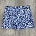 Lilly Pulitzer  Martinique Blue Zebra Print Mini Skort - New - Size 16 Photo 2