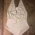 Forever 21  gold silky spandex body suit size Large NWT Photo 2