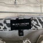 BLACK ORCHID Robin High Rise Frayed Skinny Jeans Size 30 Cheetah Print Gray Photo 3