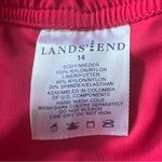 Lands’ End Built in Underwear Fly Front Pink Shorts Size 14 Photo 2