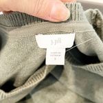 J.Jill Crewneck Dot Embroidered Sweater Seedling Heather Green Small Photo 2