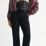 Abercrombie & Fitch  Curve Love High Rise 90s Relaxed Jean Black Photo 0