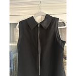 Vera Wang Simply  Dress Womens Size 12 Sleeveless Satin Trim Zip High Neck Shift‎ Photo 10