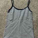 Brandy Melville navy and white striped  tank top Photo 0