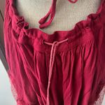 R. Vivimos wine red halter open back swing dress Size M Photo 9