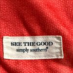 Simply Southern  USA medium embroidered red white & blue American flag sweatshirt Photo 3