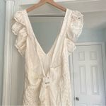 Free People  Mikayla White Lace Ruffle Jumpsuit NEW WITH TAGS size XL Photo 5
