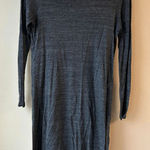 Eileen Fisher  Sheer Dark Grey Dress Women's Size XS Photo 0