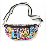 Brighton  Graffiti Love Crossbody Belt Bag Fanny Pack 1970's Retro NWOT Photo 3