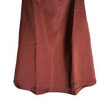 We Wore What  Maroon Brown Strapless Ostrich Feather Trim Satin Mini Dress Size 0 Photo 5