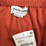 Charlie Holiday  Textured Mini Skirt Women's‎ 6 Orange Rust Elastic Waist NWT Photo 4
