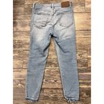 J.Crew Mercantile Jeans Womens 28 Skinny Stretch Blue Denim Raw Hem Photo 6