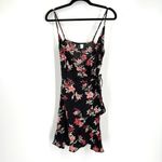 H&M  Floral Wrap Summer Mini‎ Dress Size 2 Tropical Flirty  Vacation resort Photo 3