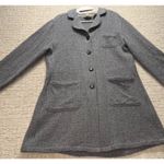 J.Jill Women’s Gray Wool Cardigan Jacket Button Front Pockets Size S Knit Used Photo 0