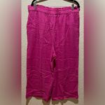 Michael Kors NWT  Wide Leg Front Tie Pants Hot Pink Size XL Photo 5