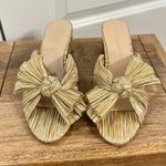 Loeffler Randall  Emilia Knot Slide Sandal in Gold Size US 7 Photo 3