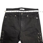 Good American  Black Side Lace Jeans Photo 3