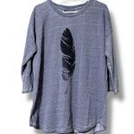 A pea in the pod  maternity womens size large pullover long sleeve feather tee Photo 6