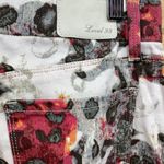 Level 99 Floral Cheetah Print Jean Mini Skirt 27 Black Size 4 Photo 4