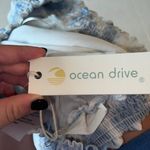 Ocean Drive Crochet Trim Shorts by  - Blue & White Tie Dye Photo 7