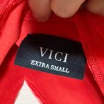 VICI  Carrie in Paris Tie Shoulder Tulle Tiered Polka Dot Midi Dress Photo 4