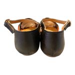 Macarena Authentic Woven Leather Huarache Flats Ankle Strap Black Tan Size 9 Photo 3