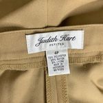Vintage 90s Judith Hart Flat Front Pants 4 Petite Tan Brown Pockets Button Zip Size 4P Photo 4