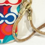 Coach  Womens Poppy Multi Color Removable Strap Signature C Metallic Leather Photo 2