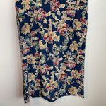 Adrianna Papell Vtg Silk Wrap Maxi Dress Sz 12 Blue Floral Fairy Grunge Academia Photo 10