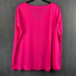 Torrid  Women's Size 3 (3X) Georgette Dolman Blouse Top Hot Neon Pink Flowy Light Photo 6