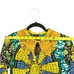 Handmade Colorful African Print Geometric Dress with Yellow Details Photo 4