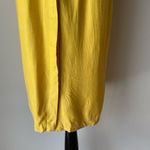 Danny & Nicole sz L silk/rayon yellow midi dress Photo 3