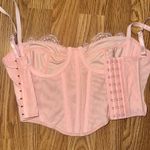 PacSun Ryan Destiny  Corset Lace Trim Mesh Top Photo 1