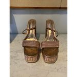 Azalea Wang Catriona Platform Heels Womens Size 11 Rose Gold Strappy Blo Sandals Photo 2