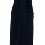 Grass Collection  Women's Black Halter Beaded Neck High Low Maxi Dress Boho Sz L Photo 0
