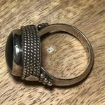 Sterling Silver Raised Black Onyx 925  Ring Photo 8