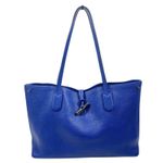 Longchamp  Le Roseau Essential Tote Bag Shoulder Bag Pebble Leather Blue Photo 5