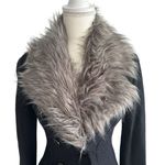 Free People  Womens Faux Fur Collared Coat Size 2 Photo 1