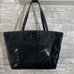 Kate Spade  Black Heart Perforated Patent Leather Shoulder Bag Photo 1
