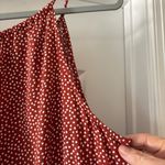 Old Navy  LARGE NWT ROMPER SLEEVELESS RAYON POKA DOT RUST FLIRTY EASY WEAR LIGHT Photo 7