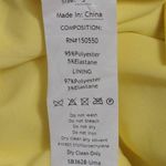 House Of CB  London Womens Uma Sheath Dress Yellow Asymmetric Cocktail Formal S Photo 5