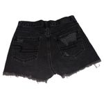 American Eagle Mom Short Size 00 Distressed Black Boho Grunge Festival High Rise Photo 1
