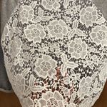 H&M Divided crochet front cropped sweatshirt size small Photo 4