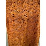 Maeve Anthropologie Women's Velvet Laser Cut Mini Dress Brown Size 2 Formal Photo 1