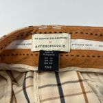 Anthropologie The Essential Collection by  Pants Womens 14 TALL Beige Multi Check Photo 7
